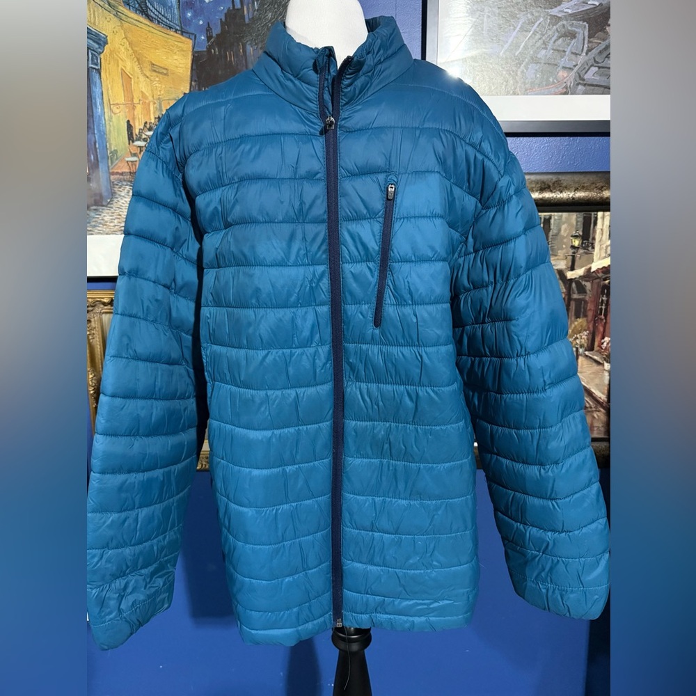 Xersion Men's Blue Packable Puffer Coat